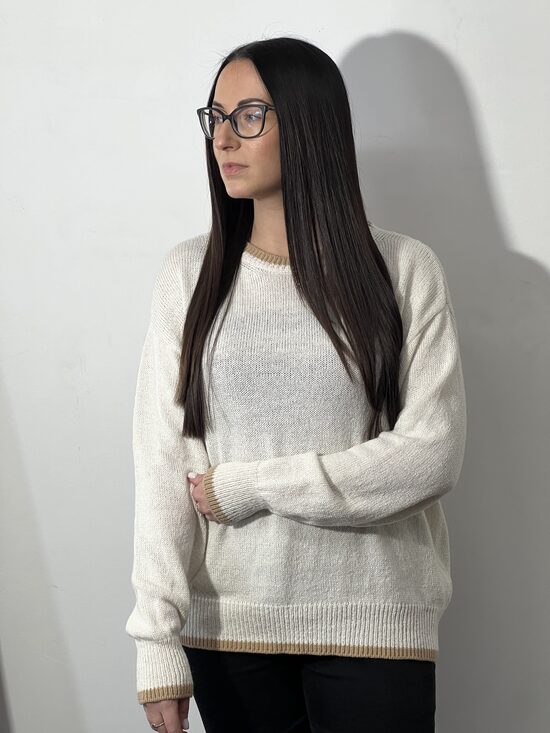 Merino vilnas džemperis ar zīdu